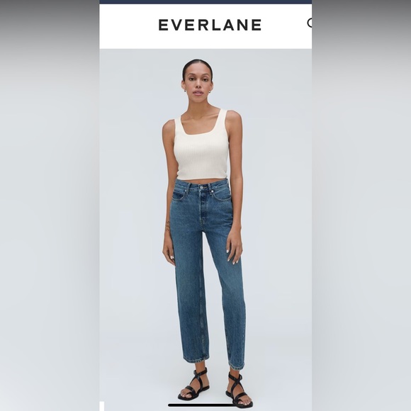 NWT (SET OF 2) Black & Off-White Everlane The Cotton Merino Cami (SOLD OUT)!!! - Picture 4 of 16